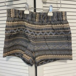J Crew size 0 Printed shorts